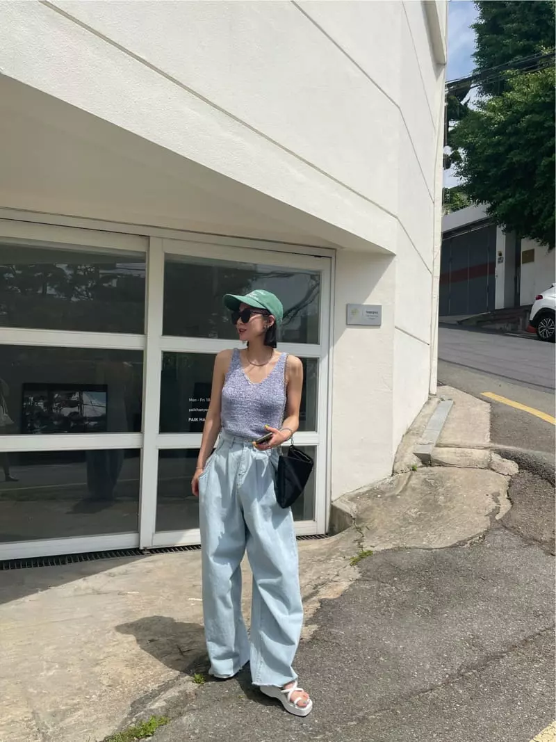 Ryon - Korean Women Fashion - #womensfashion - Wide Jeans - 6