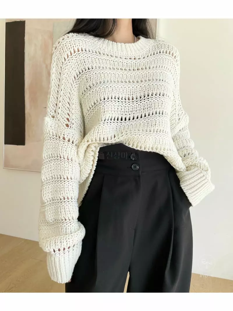Ryon - Korean Women Fashion - #womensfashion - Scsi R Knit Tee - 3