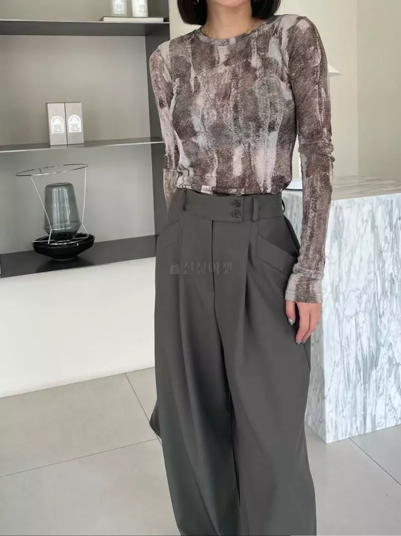 Ryon - Korean Women Fashion - #momslook - Mable Tee - 4
