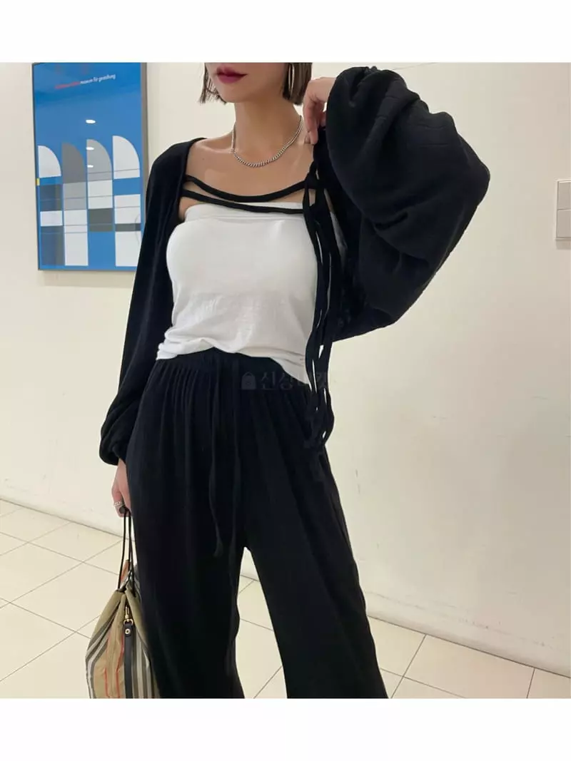 Ryon - Korean Women Fashion - #womensfashion - Rib Cardigan - 5