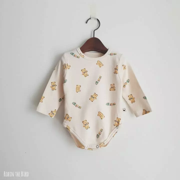 Saerobin - Korean Baby Fashion - #babyclothing - Toy Bear Bodysuit