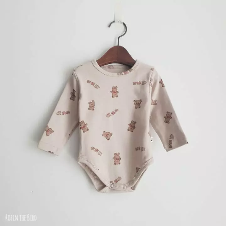Saerobin - Korean Baby Fashion - #babyfashion - Toy Bear Bodysuit - 2