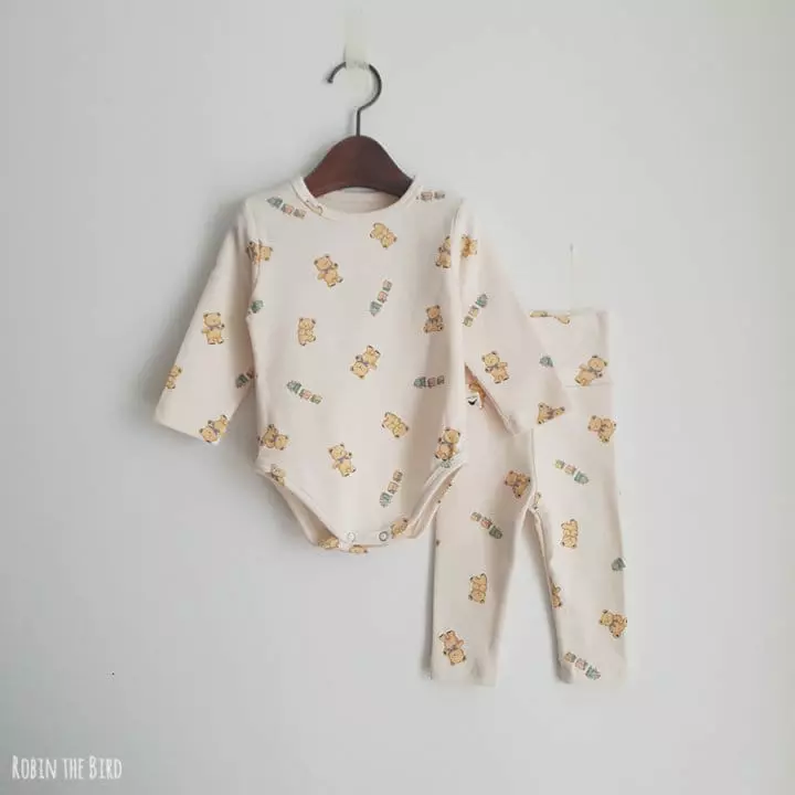 Saerobin - Korean Baby Fashion - #babylifestyle - Toy Bear Bodysuit - 5