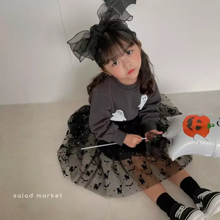 Salad Market - Korean Children Fashion - #Kfashion4kids - Kid Ghost Sweatshirt - 6