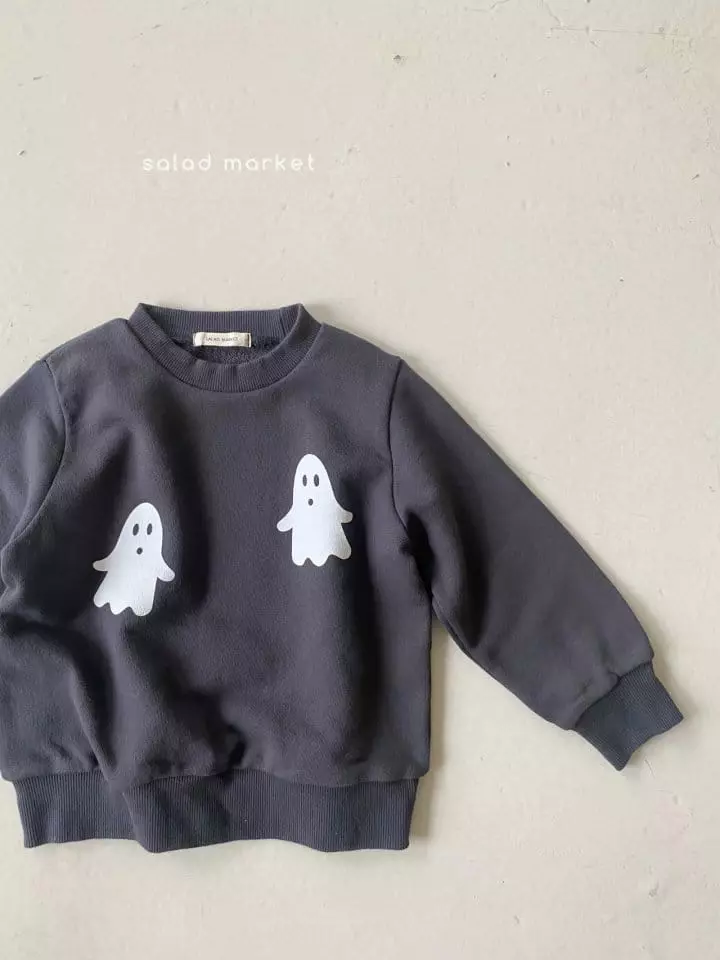 Salad Market - Korean Children Fashion - #discoveringself - Kid Ghost Sweatshirt