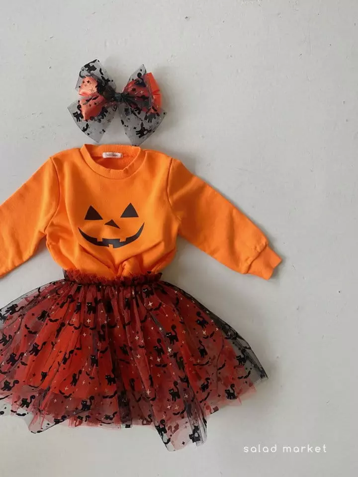 Salad Market - Korean Children Fashion - #kidsstore - Pumkin Sweatshirt - 3
