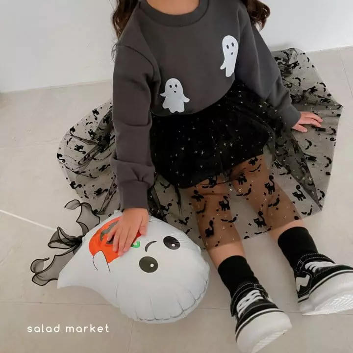 Salad Market - Korean Children Fashion - #littlefashionista - Kid Ghost Sweatshirt - 7