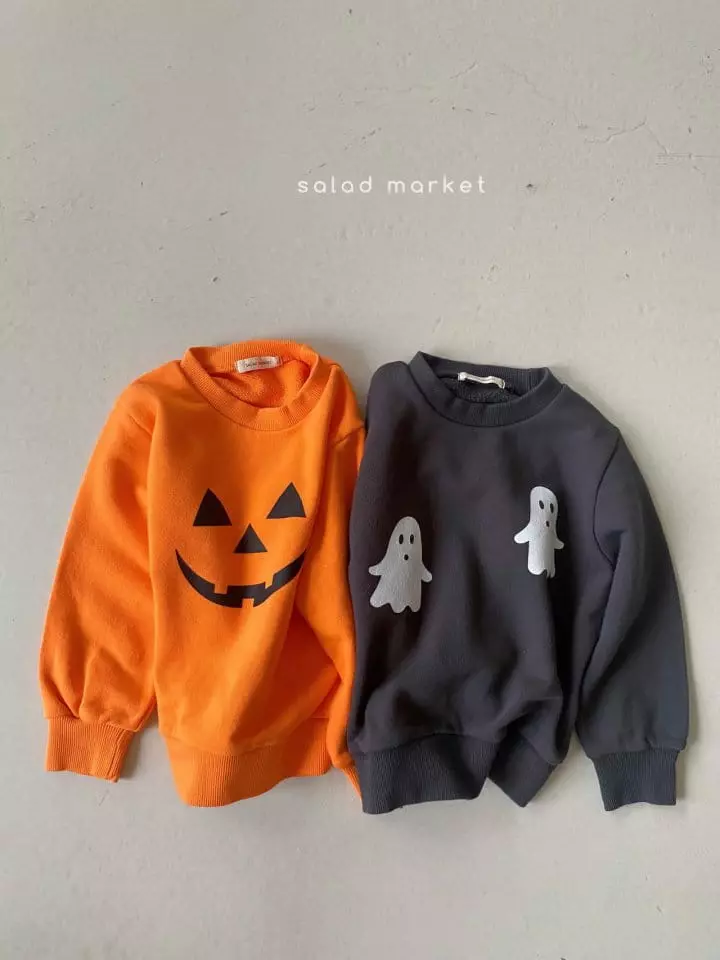 Salad Market - Korean Children Fashion - #littlefashionista - Pumkin Sweatshirt - 6