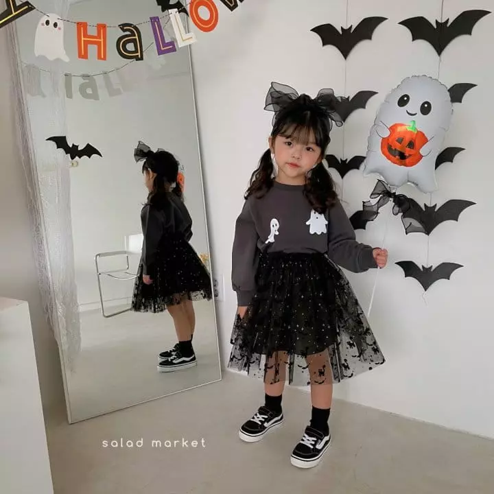Salad Market - Korean Children Fashion - #magicofchildhood - Kid Ghost Sweatshirt - 8