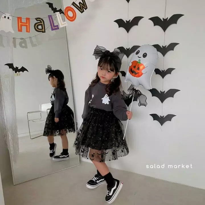 Salad Market - Korean Children Fashion - #minifashionista - Kid Ghost Sweatshirt - 9
