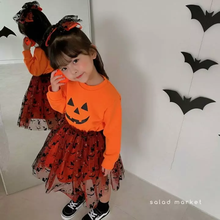 Salad Market - Korean Children Fashion - #minifashionista - Pumkin Sweatshirt - 8