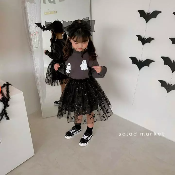 Salad Market - Korean Children Fashion - #prettylittlegirls - Kid Ghost Sweatshirt - 10