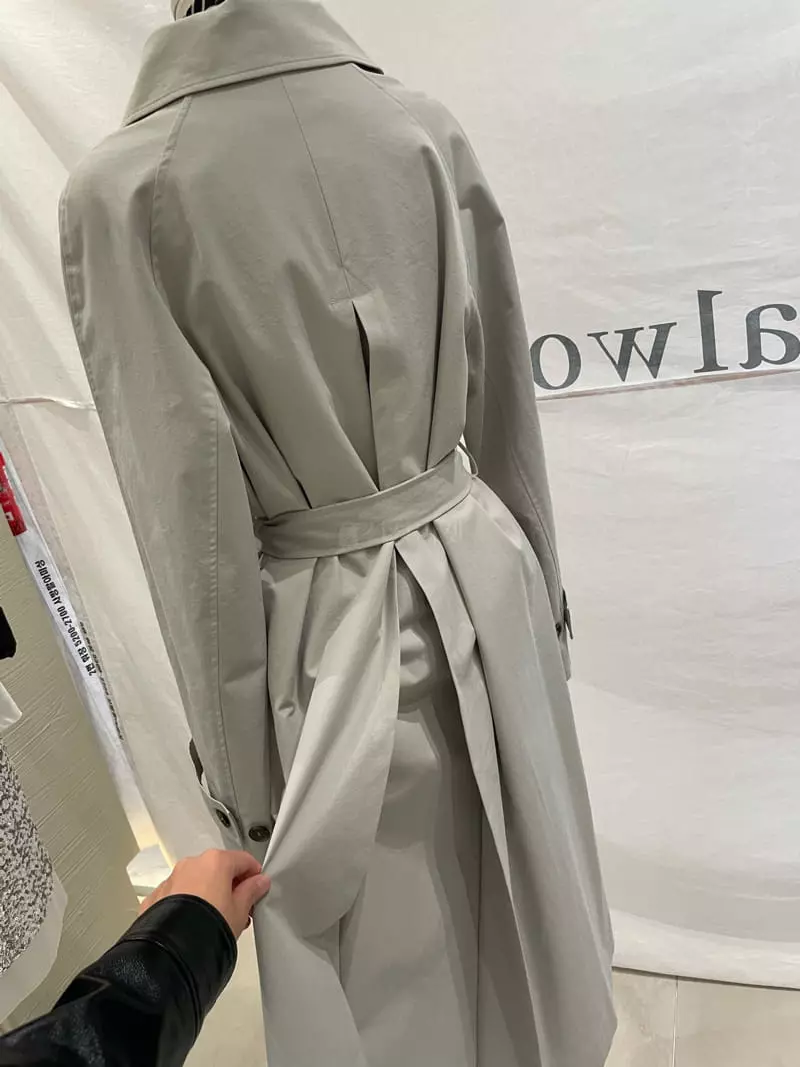 Sandalwood - Korean Women Fashion - #momslook - Slit Coat - 6