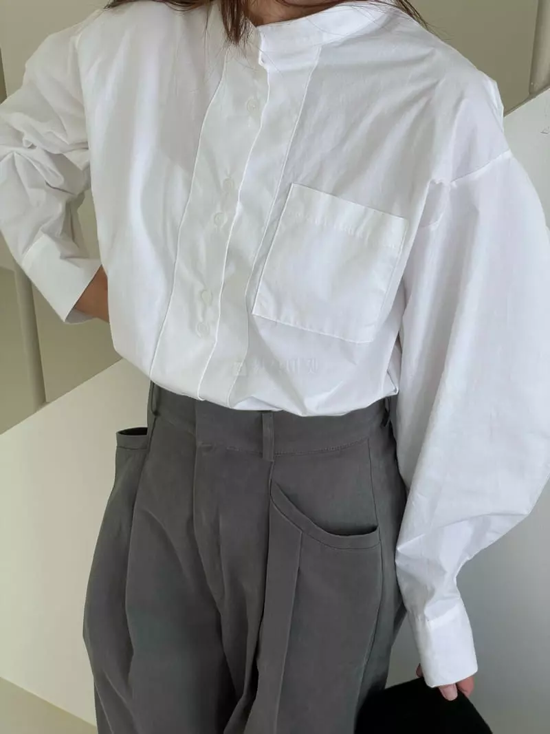 Sandalwood - Korean Women Fashion - #momslook - Clif Blouse - 3