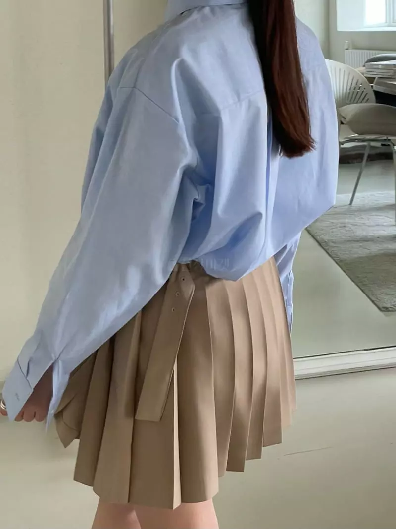 Sandalwood - Korean Women Fashion - #momslook - Wrinkle Skirt