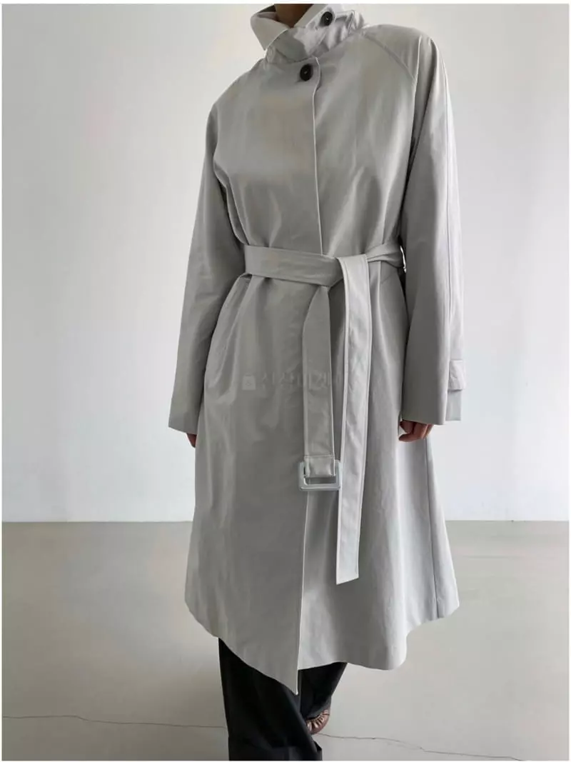 Sandalwood - Korean Women Fashion - #pursuepretty - Slit Coat - 12