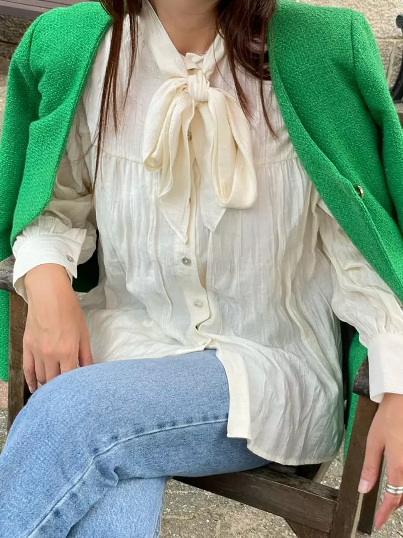 Sandalwood - Korean Women Fashion - #thatsdarling - Niss Blouse - 3