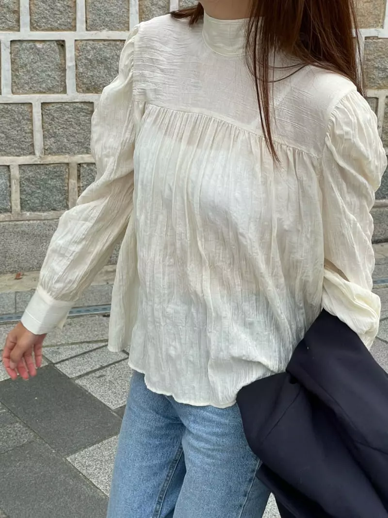 Sandalwood - Korean Women Fashion - #thatsdarling - Niss Blouse - 4