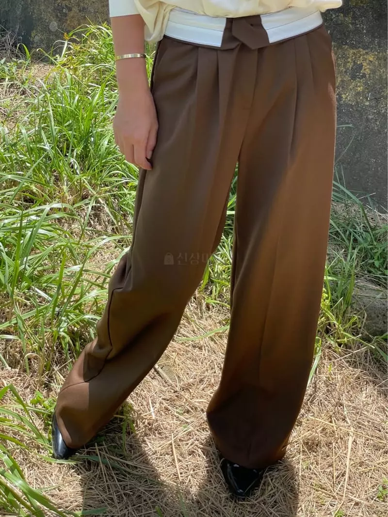 Sandalwood - Korean Women Fashion - #vintageinspired - Out Pants - 3