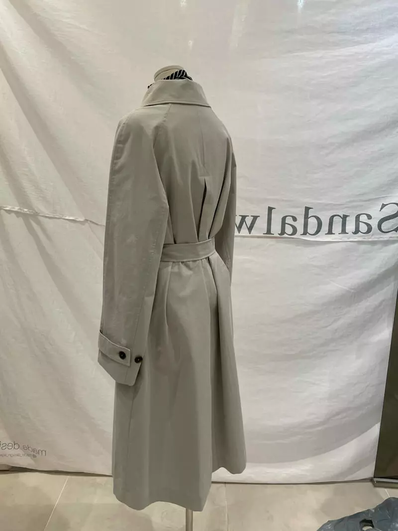 Sandalwood - Korean Women Fashion - #womensfashion - Slit Coat - 5