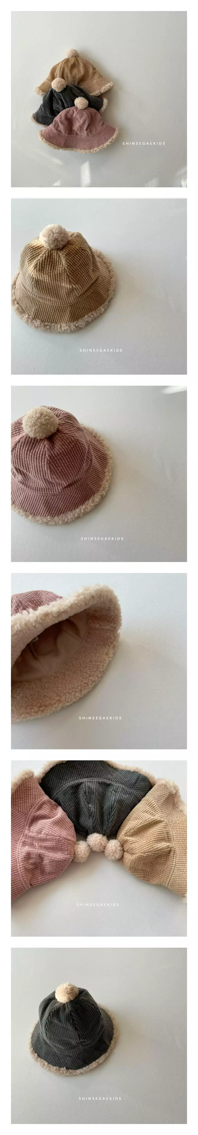Shinseage Kids - Korean Children Fashion - #kidsshorts - Rib Bell Bucket Hat