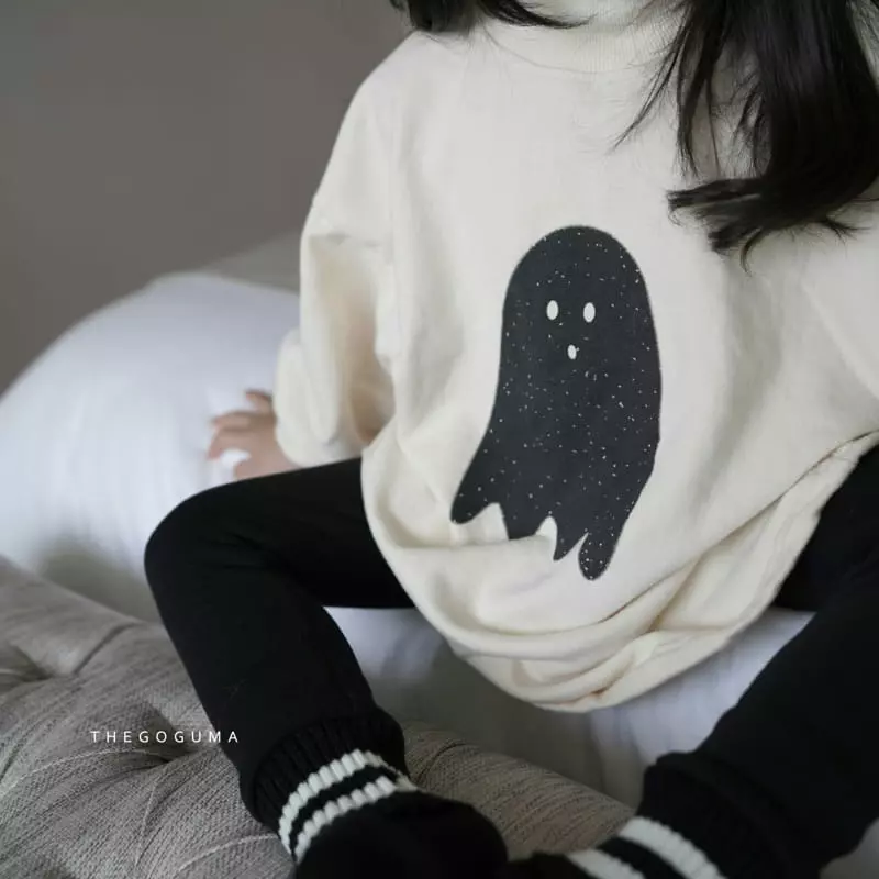 Shinseage Kids - Korean Children Fashion - #kidsshorts - Ghost Fleece Long Tee - 3