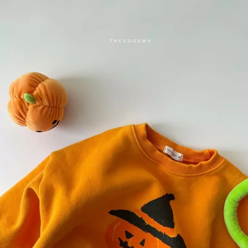 Shinseage Kids - Korean Children Fashion - #kidsstore - Halloween Pumpkin Sweatshirt - 5