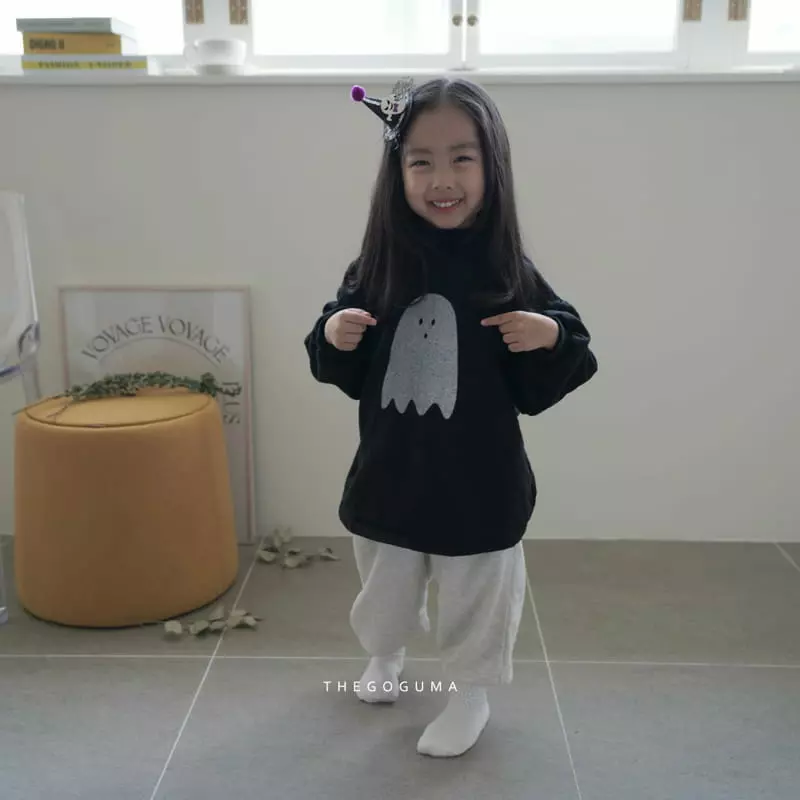 Shinseage Kids - Korean Children Fashion - #kidsshorts - Ghost Fleece Long Tee - 4