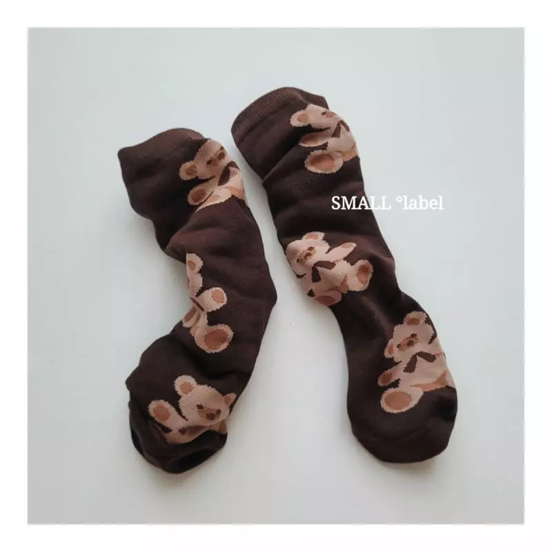 Small Label - Korean Children Fashion - #designkidswear - Teddy Bear B Socks Set - 5