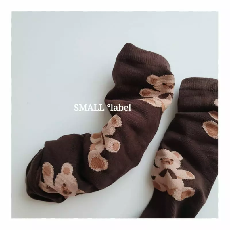 Small Label - Korean Children Fashion - #discoveringself - Teddy Bear B Socks Set - 6