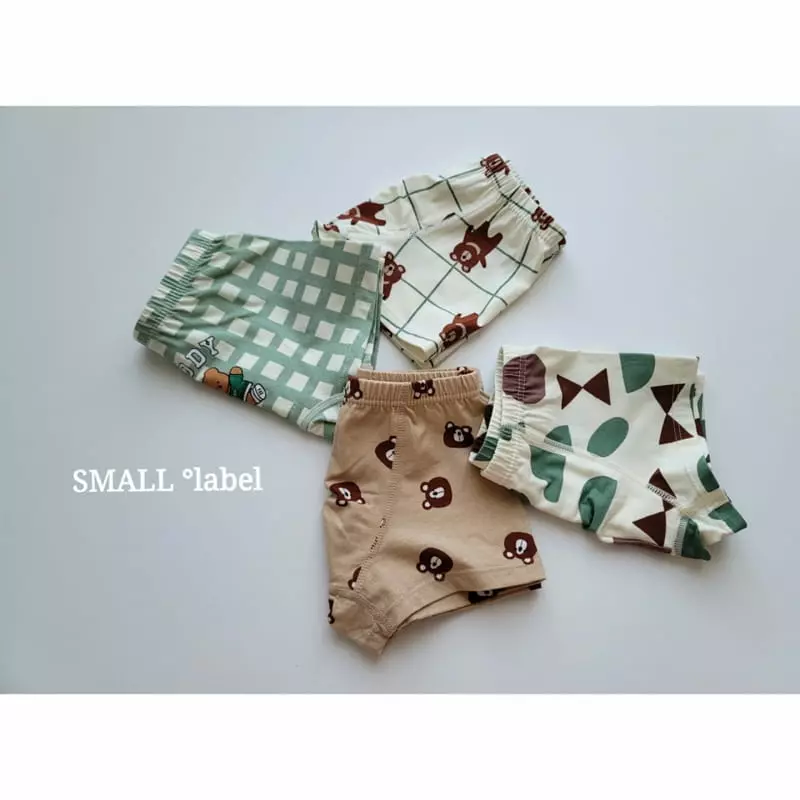 Small Label - Korean Children Fashion - #kidsstore - Green Bear Underwear Set