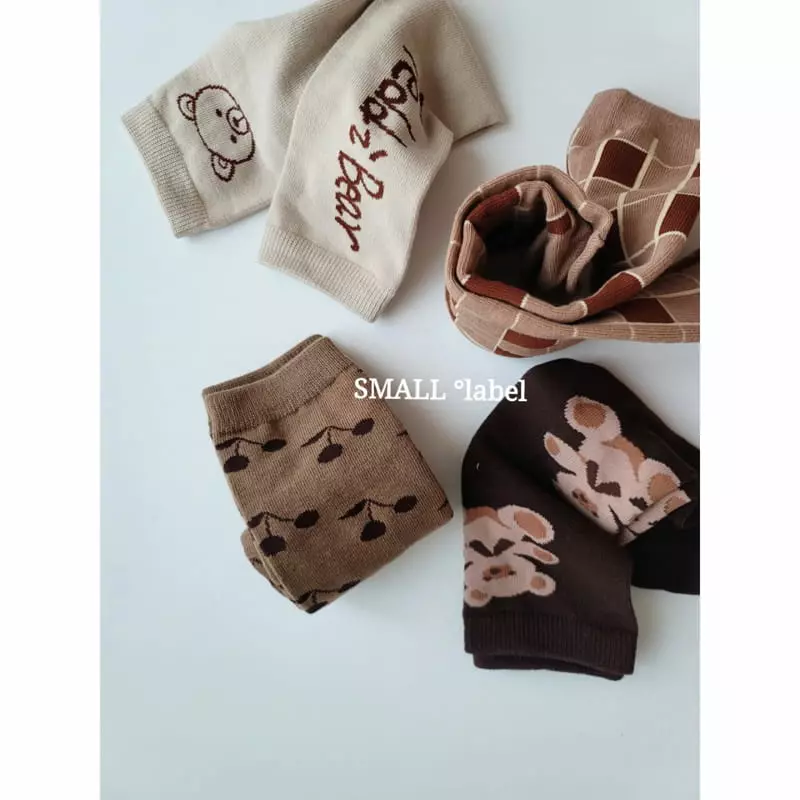Small Label - Korean Children Fashion - #kidsstore - Teddy Bear B Socks Set - 9