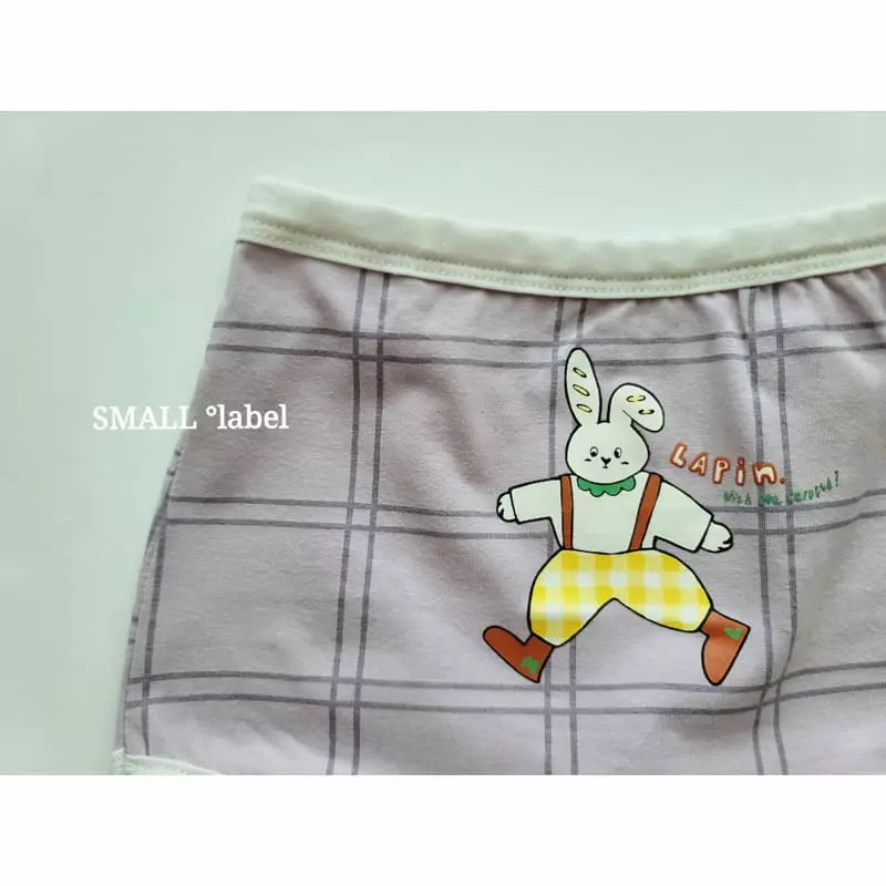 Small Label - Korean Children Fashion - #littlefashionista - Purple Rabbit Underwear Set - 5