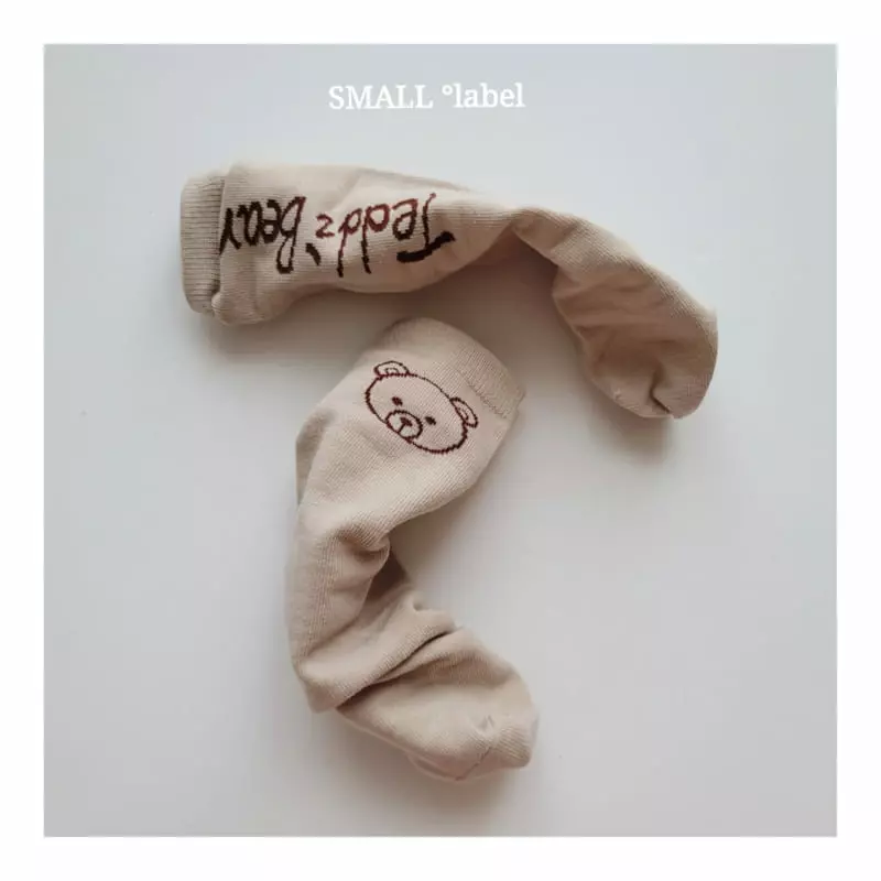 Small Label - Korean Children Fashion - #stylishchildhood - Teddy Bear B Socks Set - 2