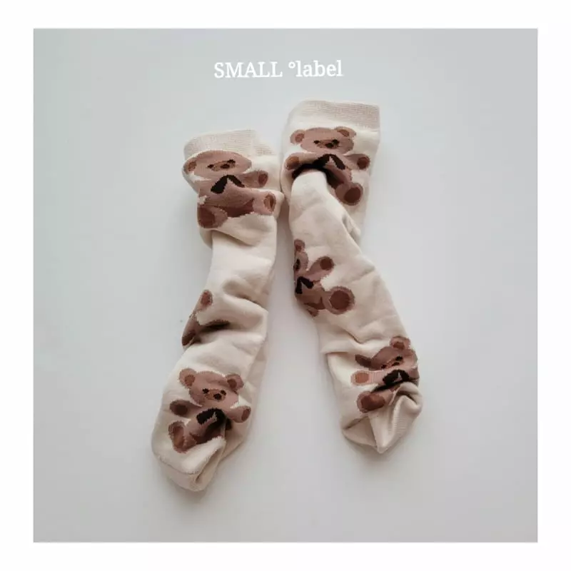 Small Label - Korean Children Fashion - #todddlerfashion - Teddy Bear A Socks Set 