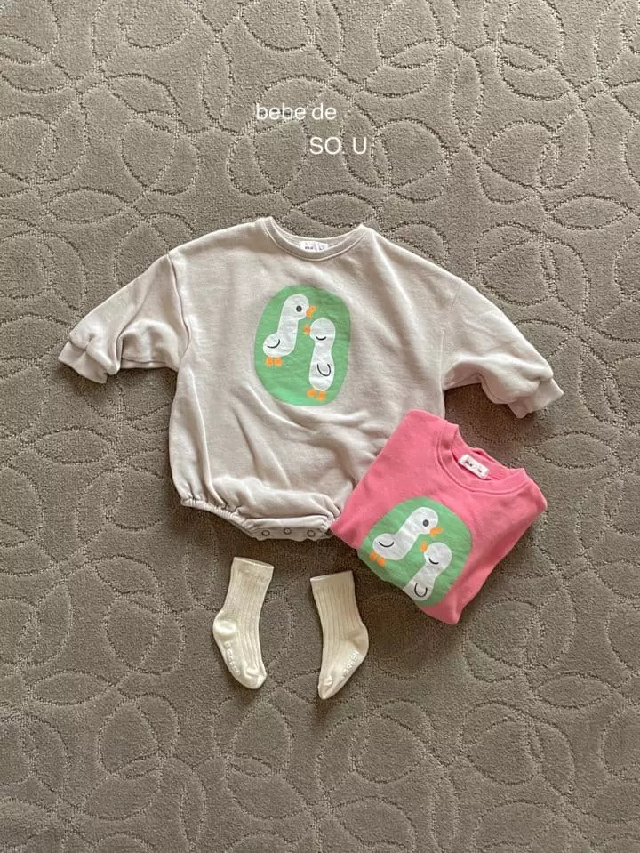 So U - Korean Baby Fashion - #babyfever - Bebe Chick Bodysuit - 2