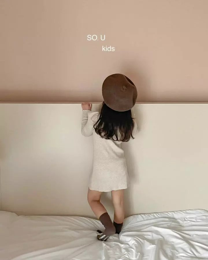 So U - Korean Children Fashion - #Kfashion4kids - Rib Puff One-piece - 3