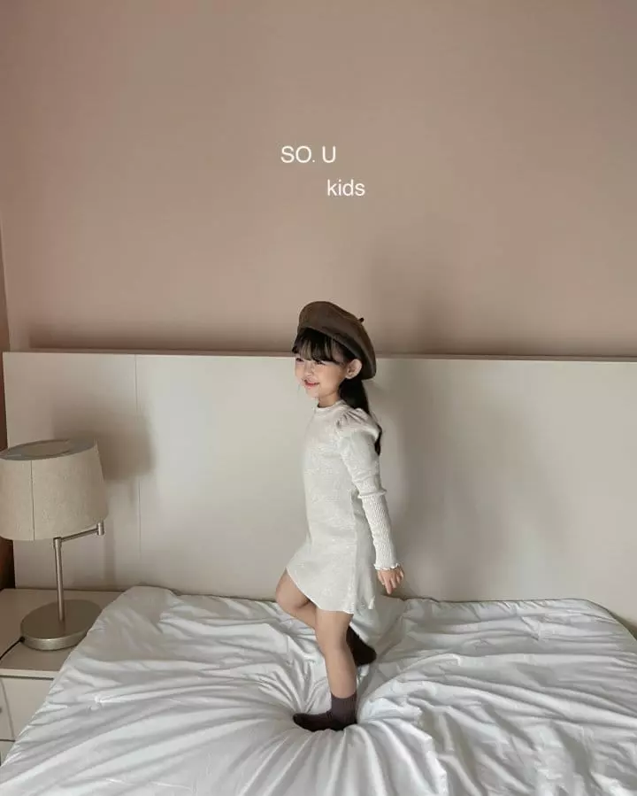 So U - Korean Children Fashion - #childofig - Rib Puff One-piece - 8