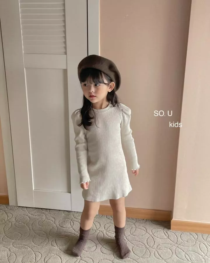 So U - Korean Children Fashion - #childofig - Rib Puff One-piece - 9
