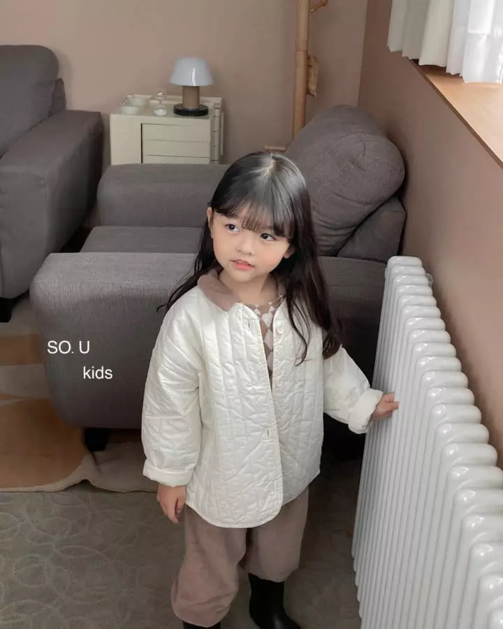 So U - Korean Children Fashion - #childofig - Quilt Jumper - 7