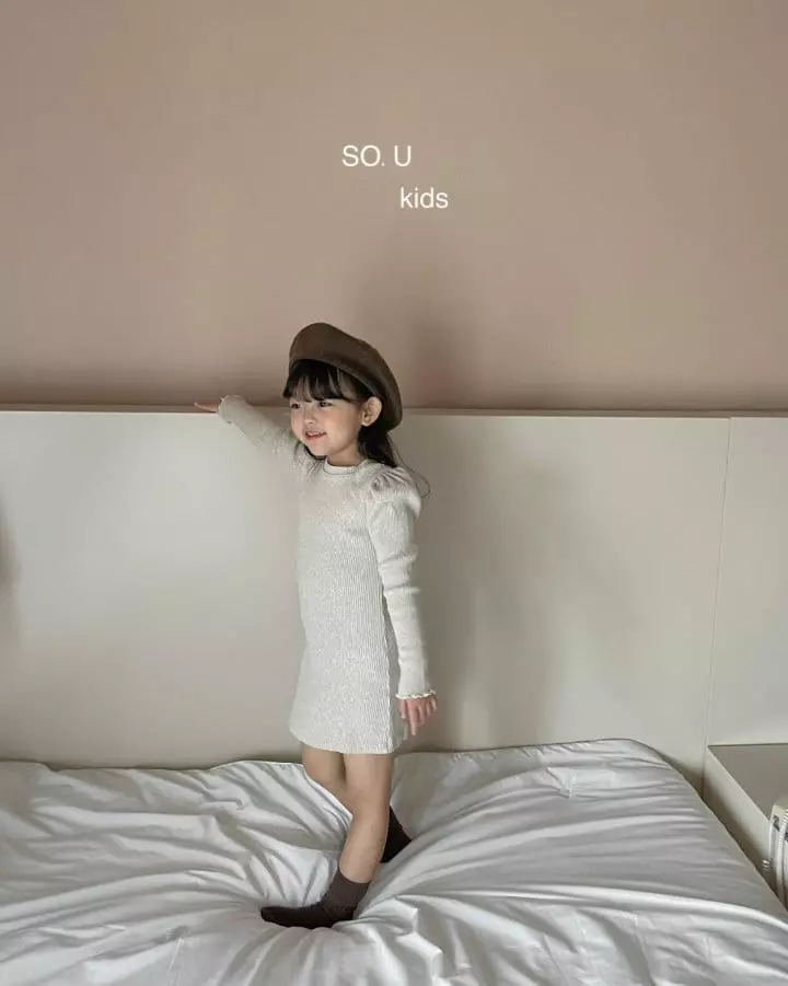 So U - Korean Children Fashion - #childrensboutique - Rib Puff One-piece - 10