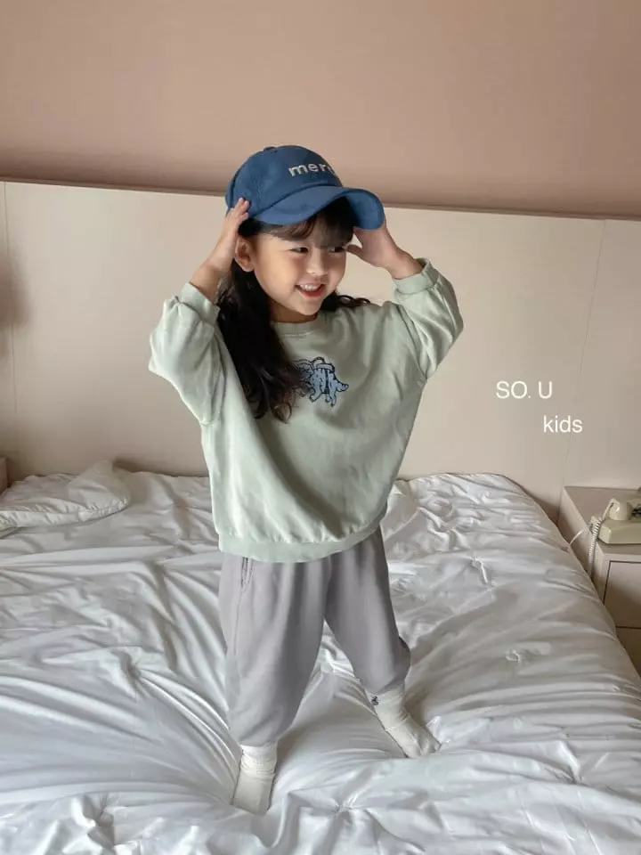 So U - Korean Children Fashion - #childrensboutique - Dino Sweatshirt - 5