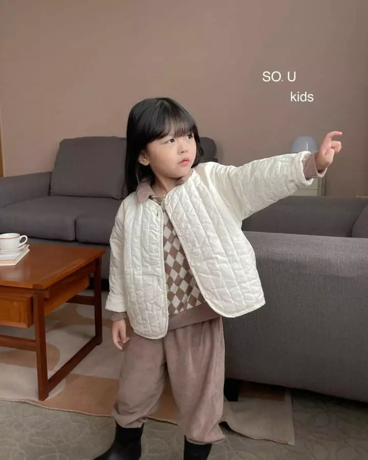 So U - Korean Children Fashion - #designkidswear - Collar Chu Set - 8