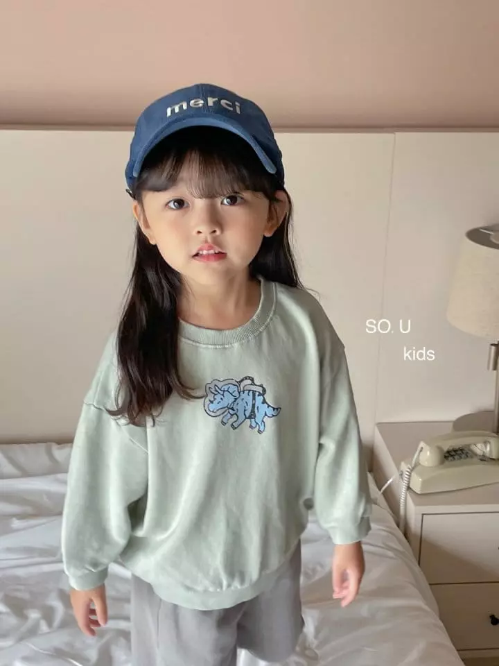 So U - Korean Children Fashion - #designkidswear - Dino Sweatshirt - 6