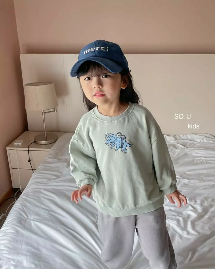 So U - Korean Children Fashion - #discoveringself - Dino Sweatshirt - 7