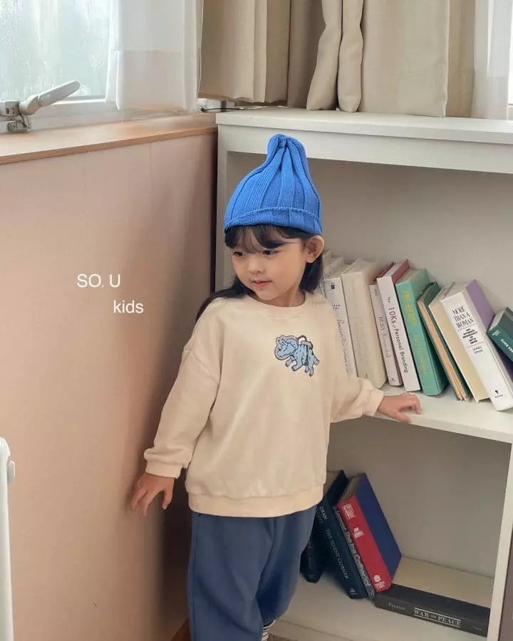 So U - Korean Children Fashion - #fashionkids - Dino Sweatshirt - 8