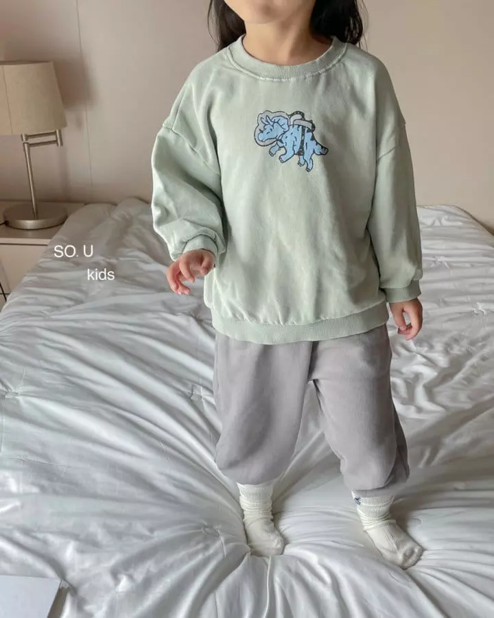 So U - Korean Children Fashion - #kidsstore - Dino Sweatshirt - 10