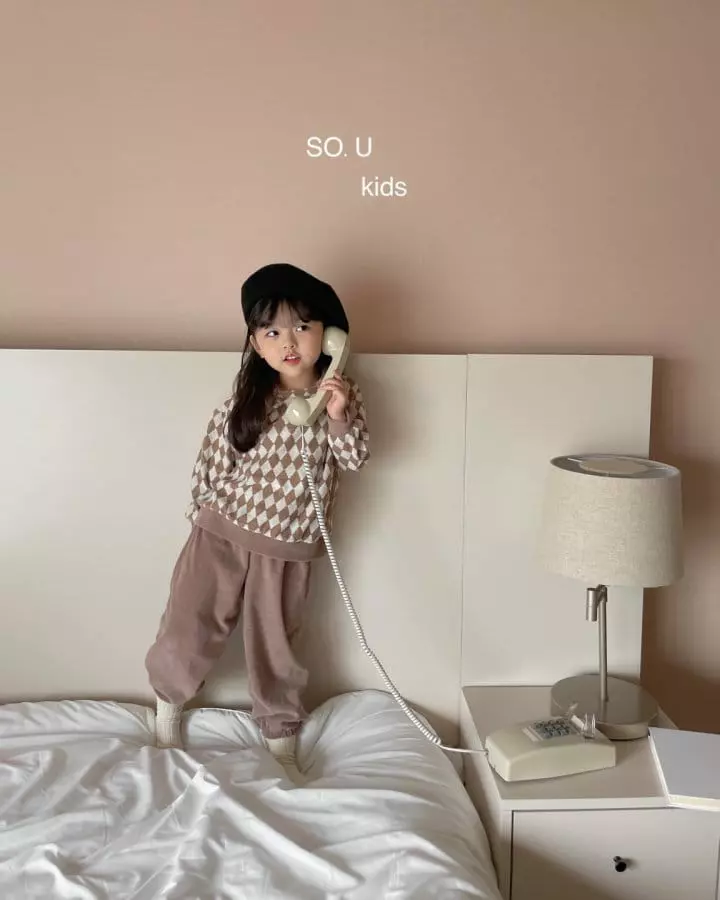 So U - Korean Children Fashion - #littlefashionista - Collar Chu Set