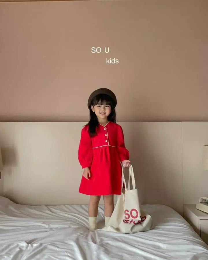 So U - Korean Children Fashion - #magicofchildhood - V Neck Stripes One-piece - 6
