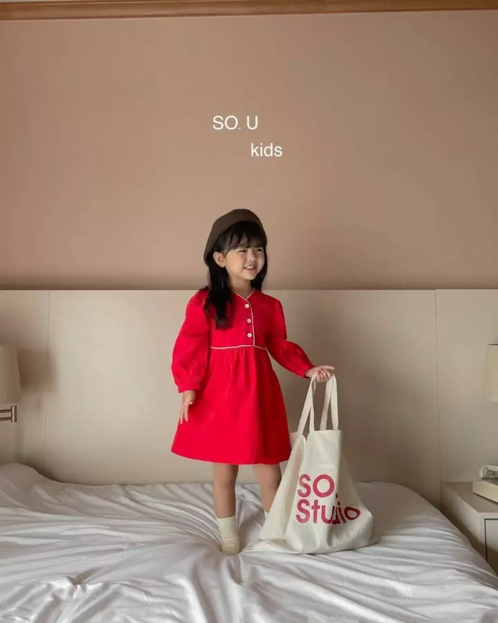 So U - Korean Children Fashion - #minifashionista - V Neck Stripes One-piece - 7